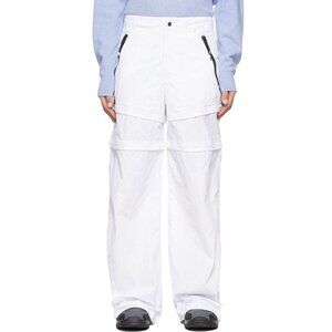 Moose Knuckles x Eckhaus Latta Mens Small Packable Convertible Pants White NWT
